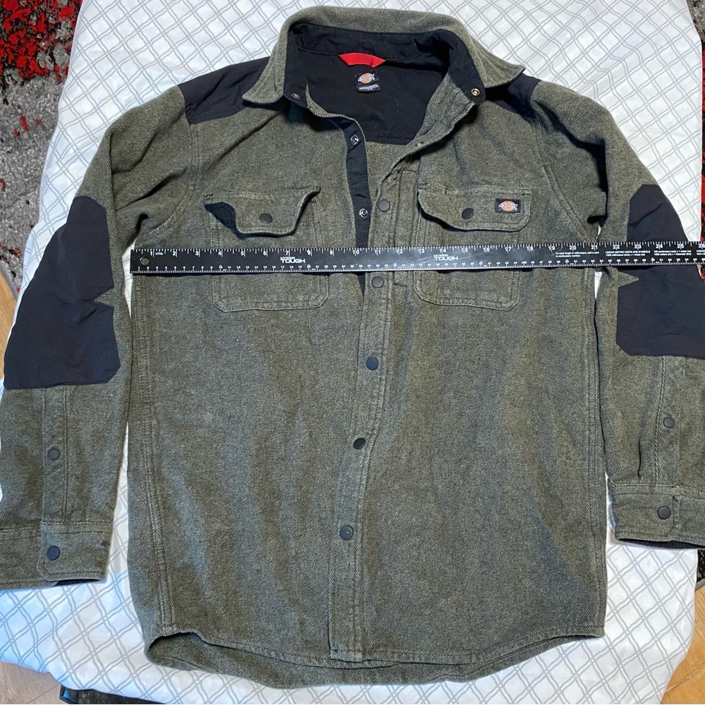 Dickies Men's Greenish/Bluish Grey and Black Jacket